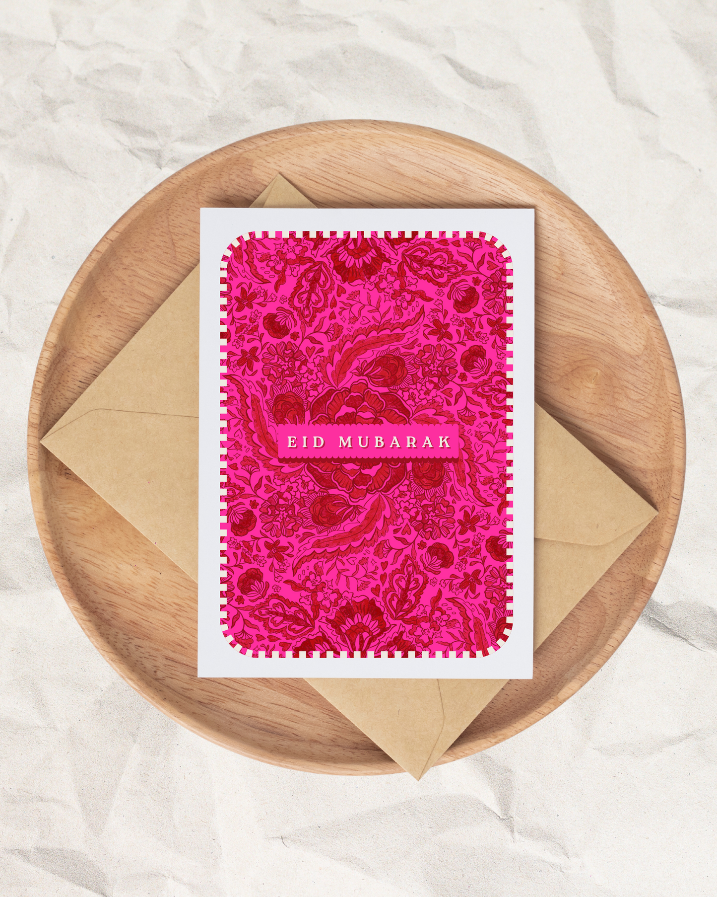 Eid Mubarak 'Euphoria' A6 Greeting Card + Envelope