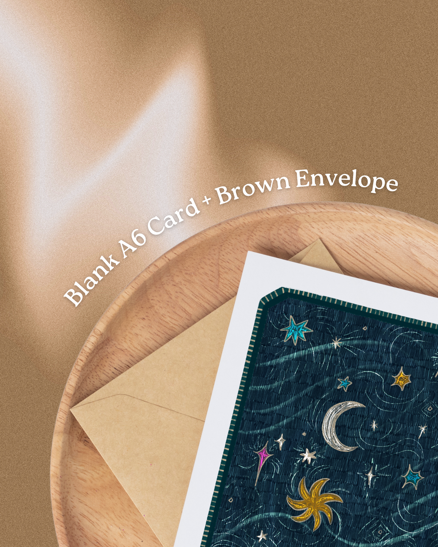 Eid Mubarak 'Galactic' A6 Greeting Card + Envelope
