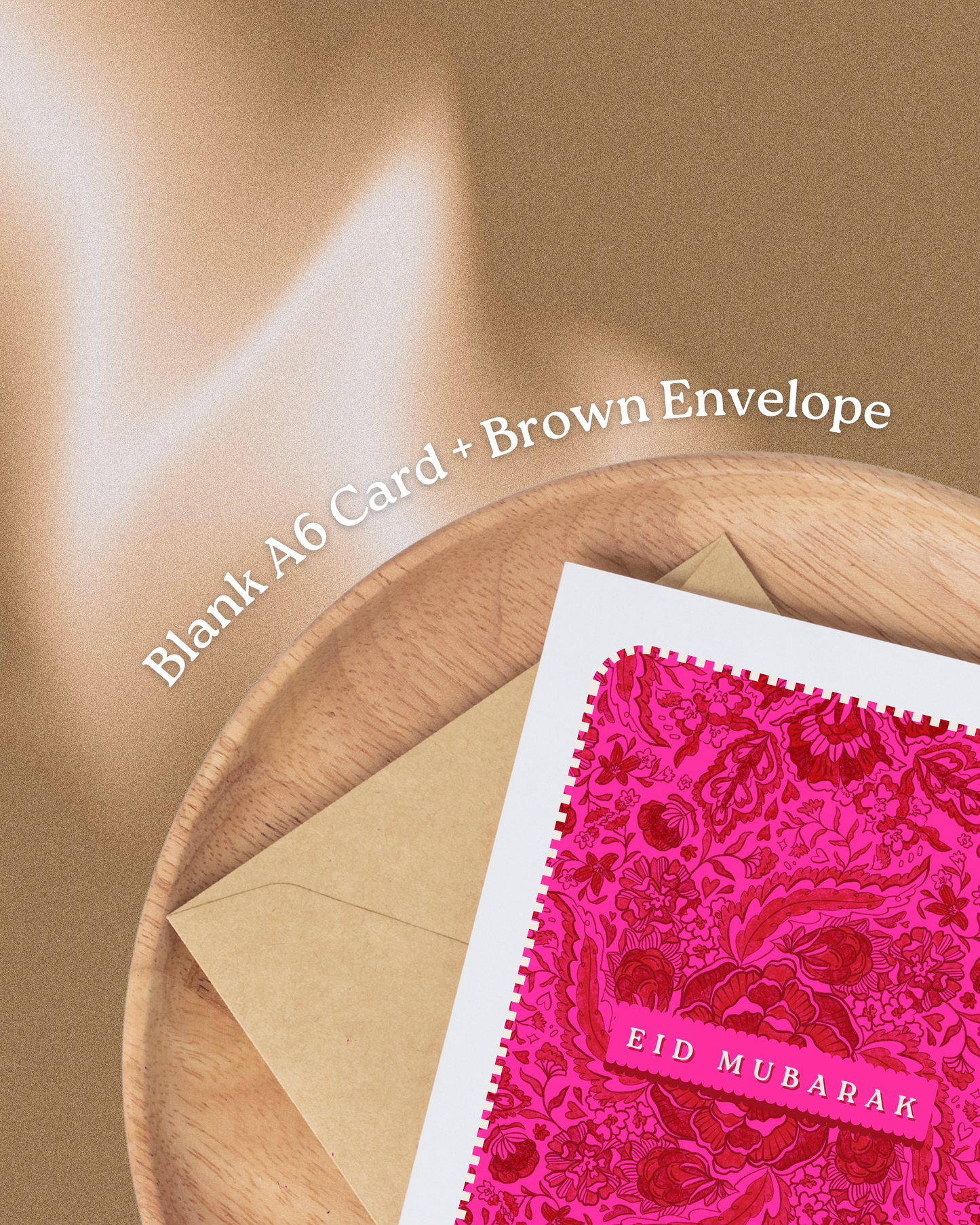 Eid Mubarak 'Euphoria' A6 Greeting Card + Envelope
