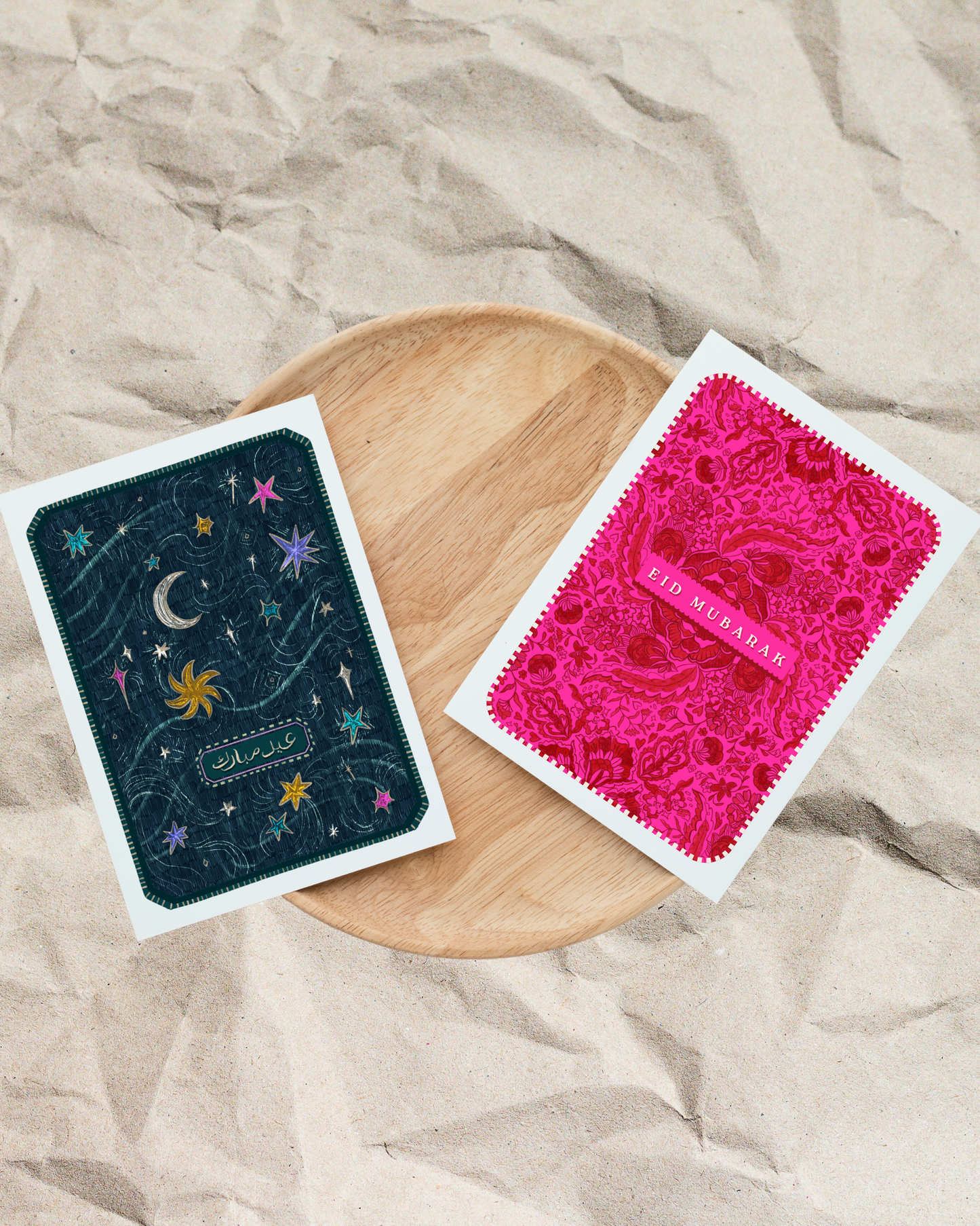 Eid Mubarak 'Galactic' A6 Greeting Card + Envelope