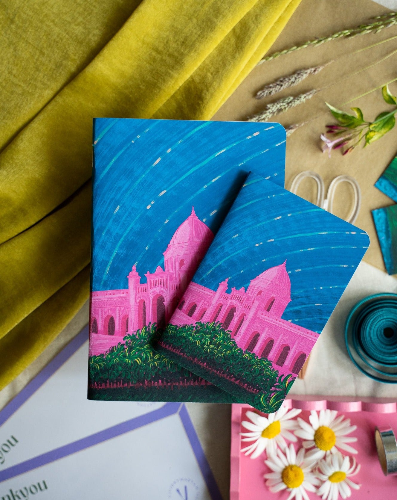 The Pink Palace Handmade Notebook