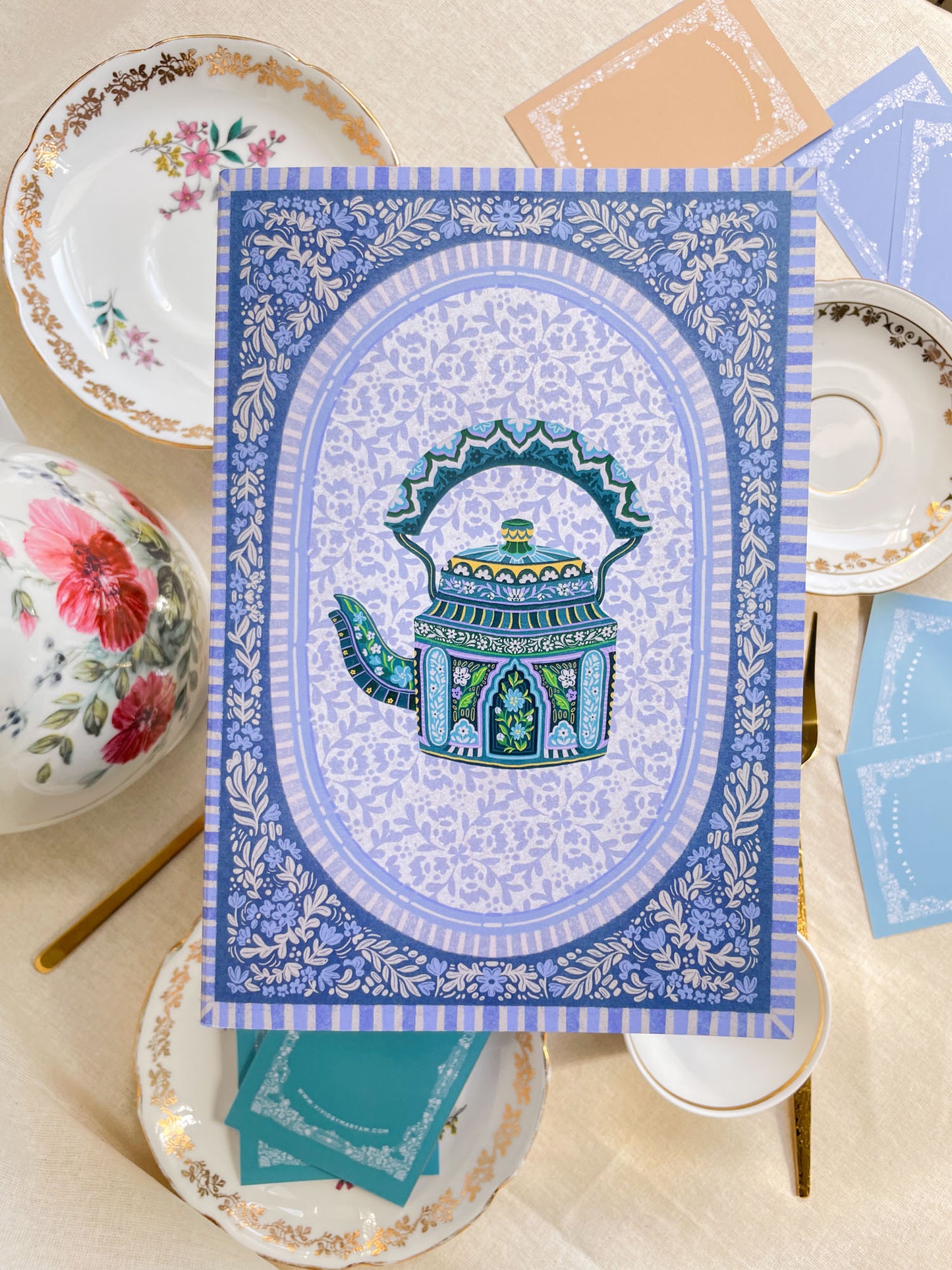 Set of 3 | Tea Gardens A5 Notebooks (Lined/Plain)