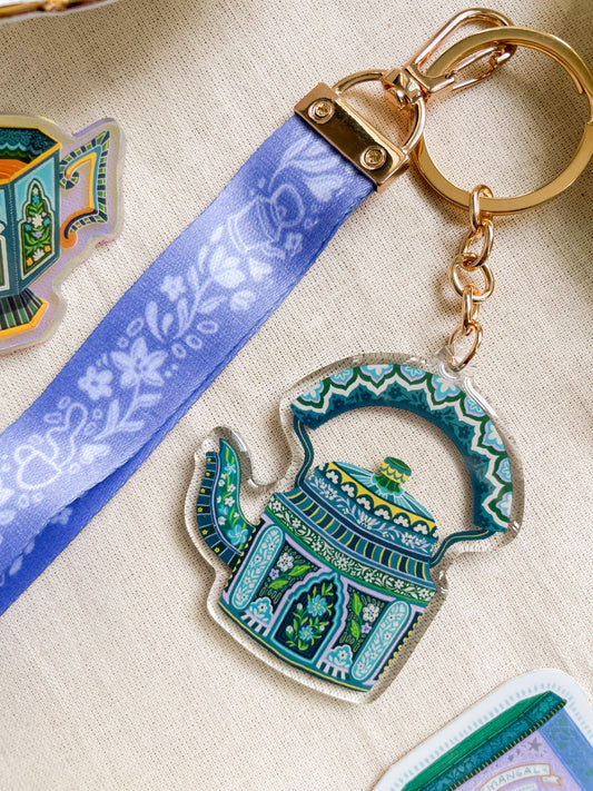 'Bengal Brew' Keychain + Teapot Charm