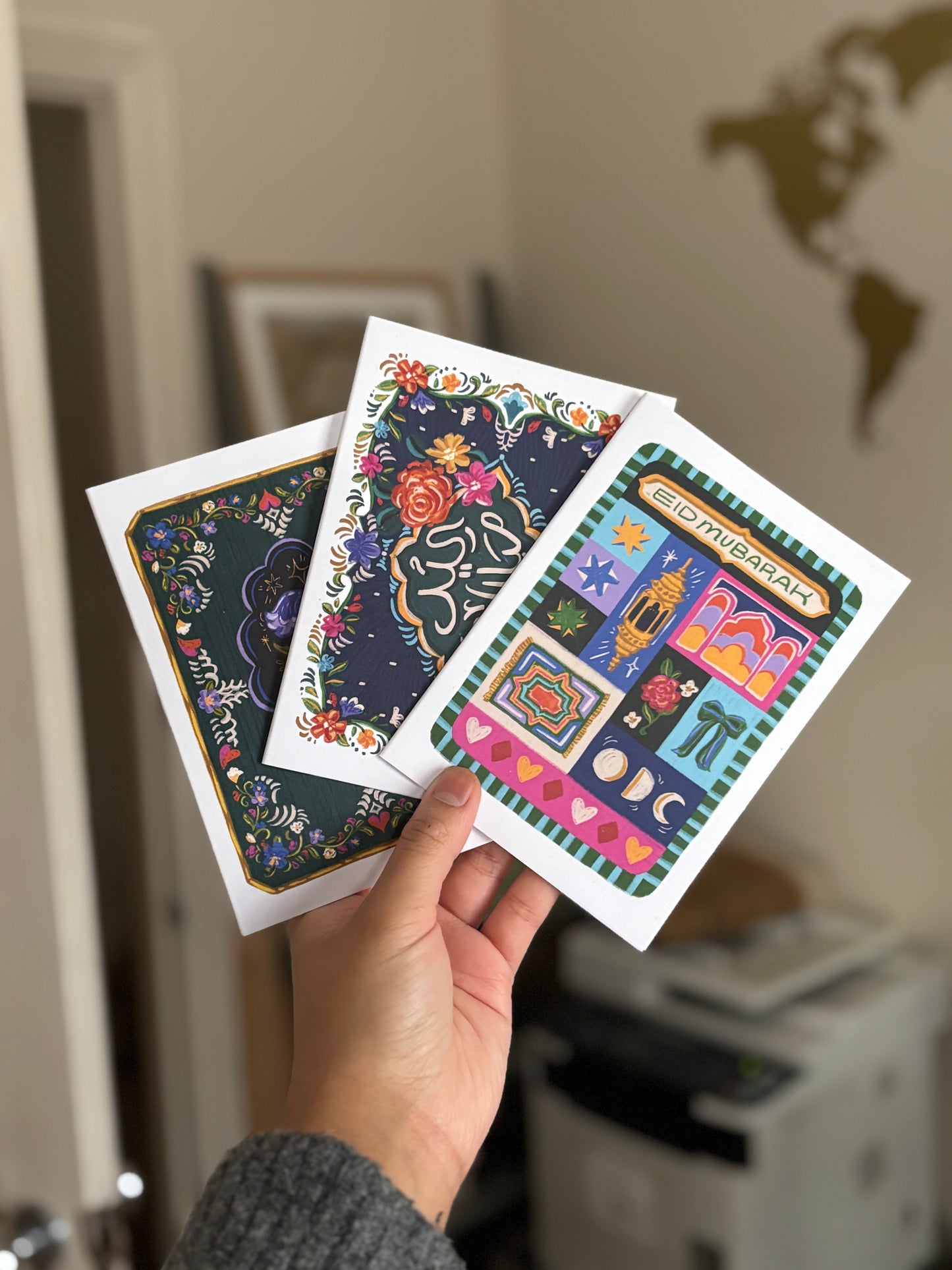 'Midnight Bloom' Eid Greeting Card