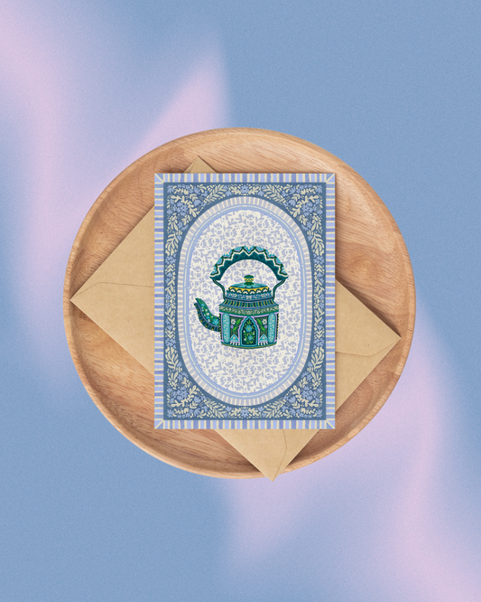 'Bengal Brew' A6 Greeting Card + Envelope