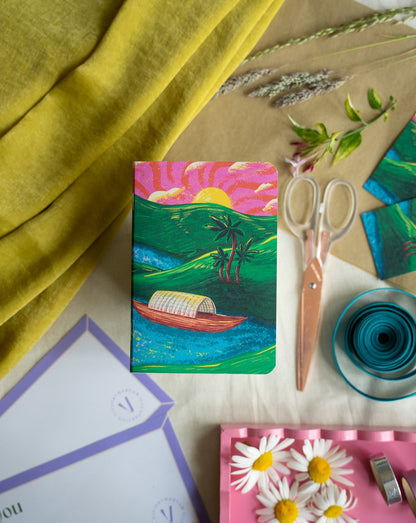 The Dragon Boat Handmade Notebook