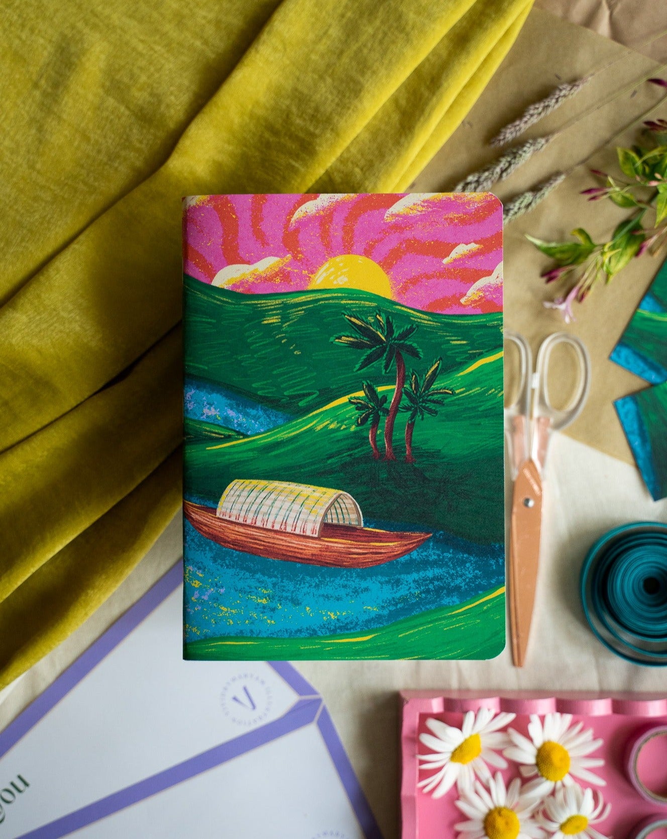 The Dragon Boat Handmade Notebook