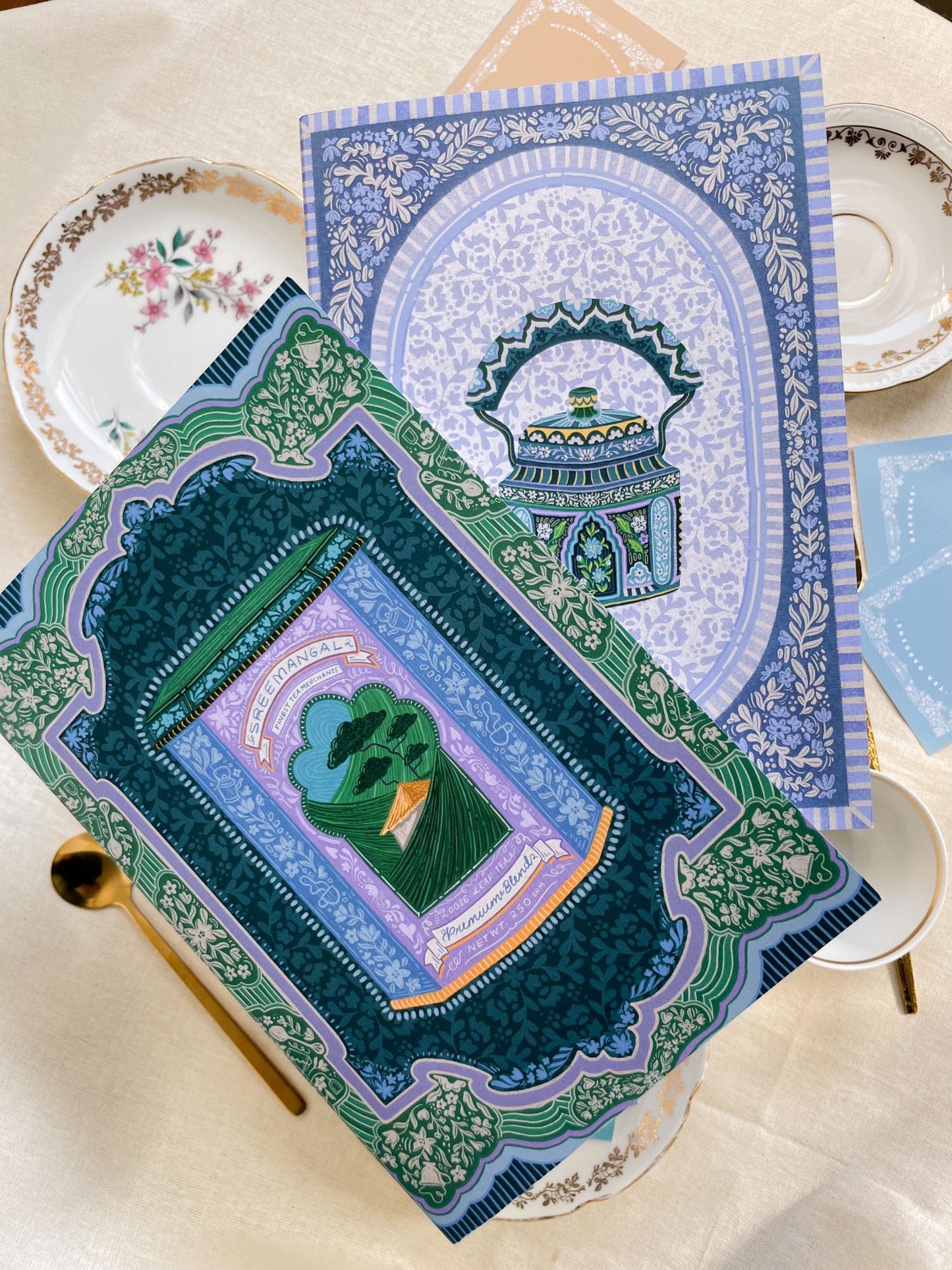 Set of 3 | Tea Gardens A5 Notebooks (Lined/Plain)