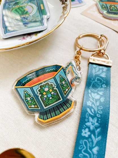 'Sylhet Sips' Keychain + Teacup Charm