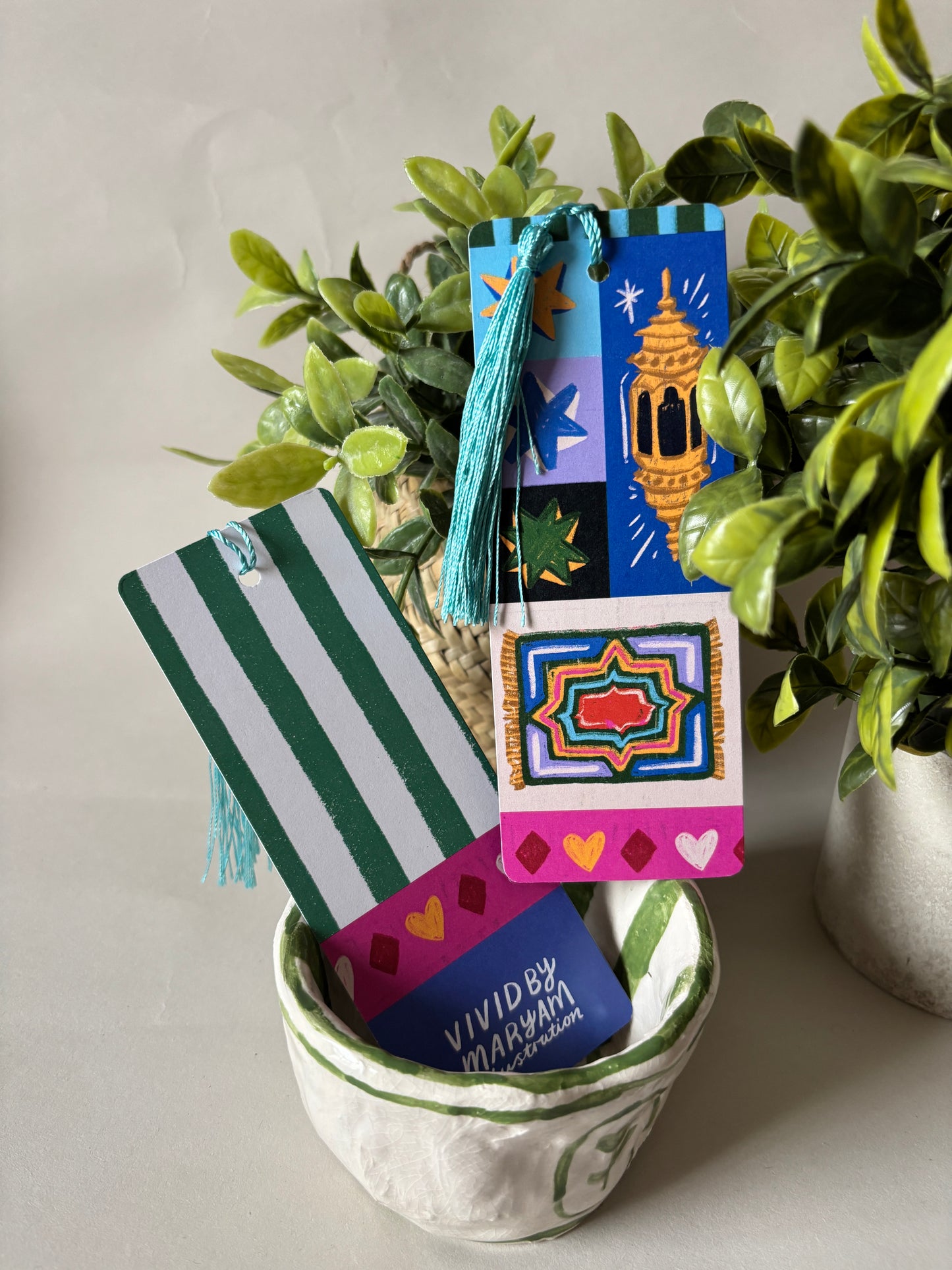 'Patchwork/Lantern' Bookmark